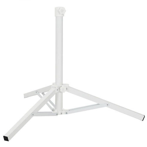 Parasol stand white steel - white,