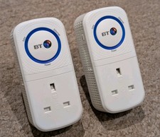 BT Broadband Extender Flex 1000 Powerline Adapter Kit 1000AV Passthrough Socket