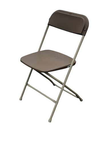 Brown folding chair - ,, metal