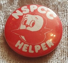 Vintage NSPCC Helper Button