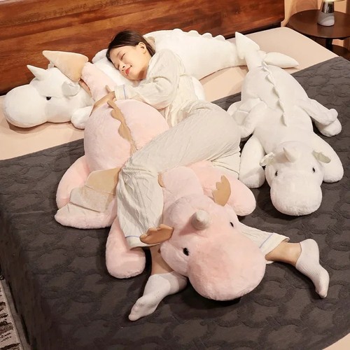 Giant snow dragon - dragon, plush
