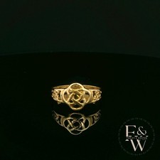 9ct Gold Celtic Ring Farley And Weston Handmade Irish Gold Band Unisex