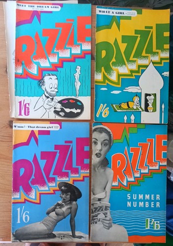 Vintage razzle 1930s old - 4x,