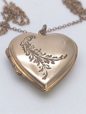 Antique Rolled Gold Heart