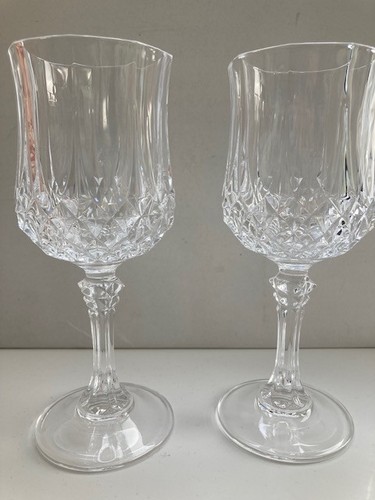 Pair vintage lead crystal - pair,