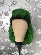Green Rooted Drag Wig Hard