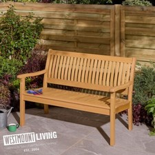 NEW 4FT 2 SEATER HARDWOOD