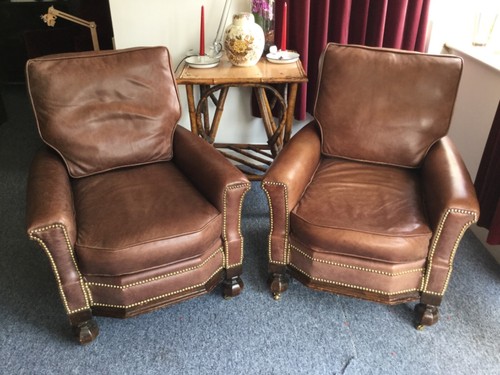 Pair art deco arm - pair, chairs