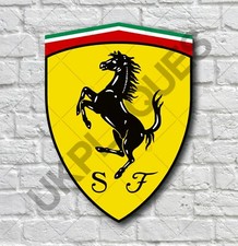 FERRARI LOGO 2FT GARAGE WALL