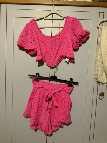 Cameo rose pink ord cropped - co-ord,