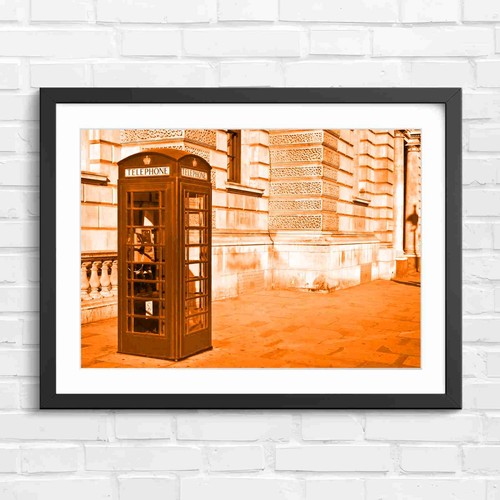 Iconic red telephone - red,