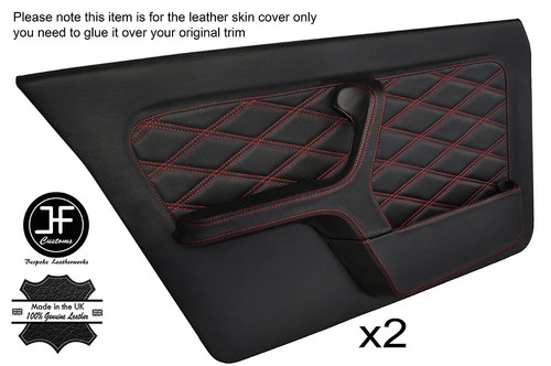 Red diamond stitch - red,