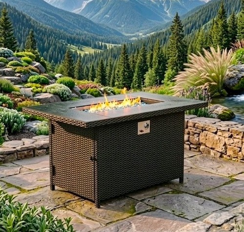 Outdoor propane gas fire pit - propane,