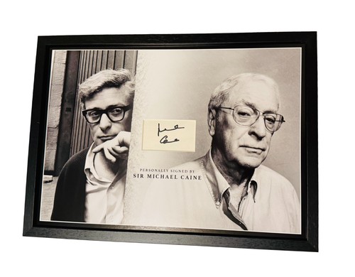Framed michael caine - michael, signed