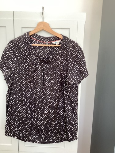 Boden navy spot silk blend - boden,