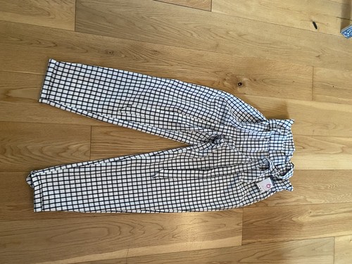White black check - white/black, high