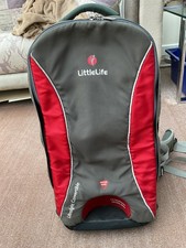LittleLife Ultralight Convertible Baby Carrier Adjustable Backpack Red Grey