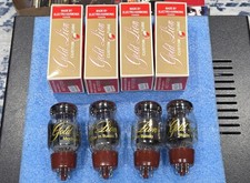 KT66 Gold Lion Matched Quad by Genalex Custom Valve Tube by Electro Harmonix