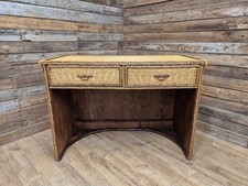 Vintage Wicker Small Desk