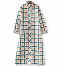 M Cozee Corner Peach Plaid
