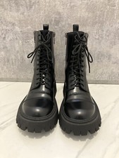 Black High Leather Boots