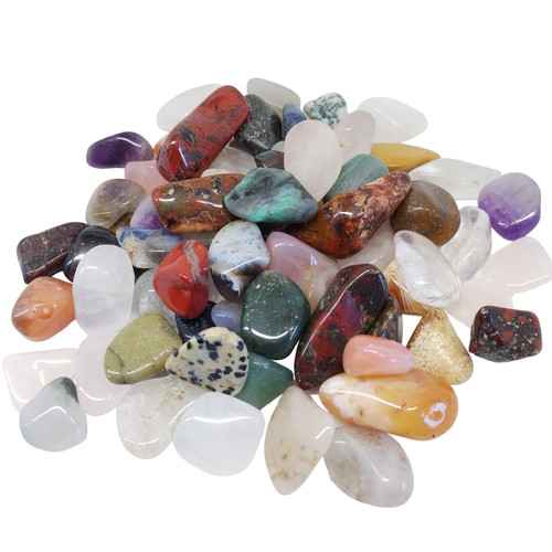 Crystal quartz mixed tumble - crystal,