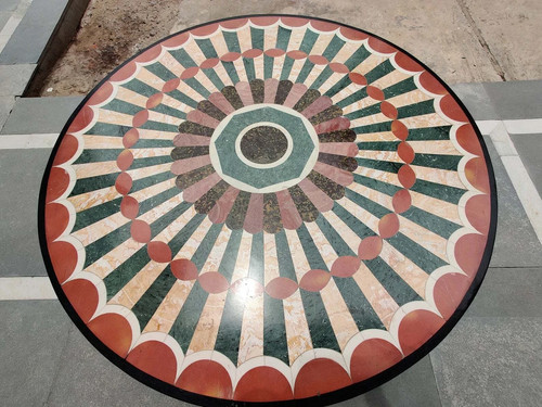Black marble table - black,