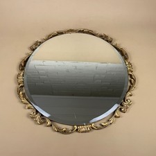 Ornate Gold Wall Mirror Round