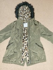 Age 5-6 Girls Coat Khaki Green