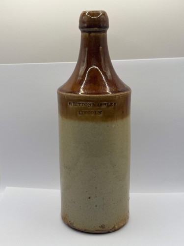 Old lincoln stoneware bottle - old,