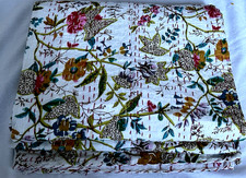 Indian Kantha Quilt Bedspread