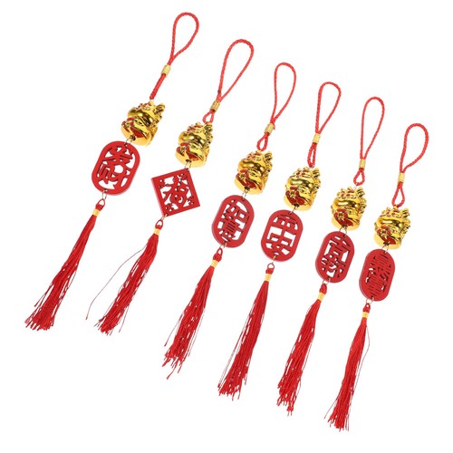 6pcs chinese new year hanging - year,