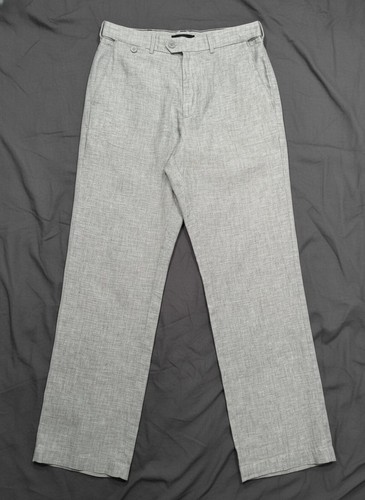 Men 100 linen trousers - men's, 100%