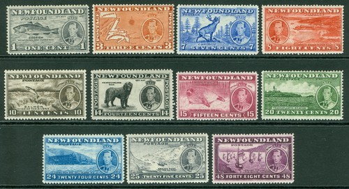 257 267 newfoundland 1937 - sg, 257-267
