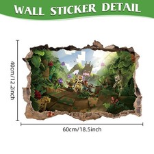 Minecraft Wall Sticker 3D