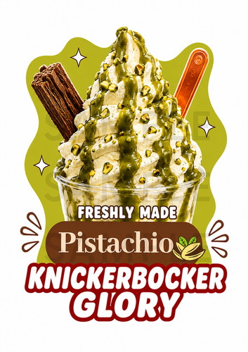 Ice cream sticker pistachio - ice,