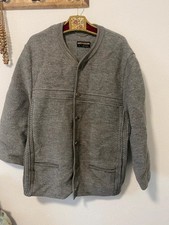 Geiger Austria wool jacket trachten size 56 men’s long sleeve grey thick dg25