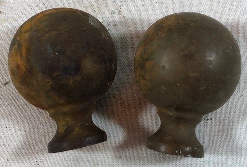 Pair antique brass bed - 2,