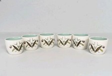 Alfred meakin hedgerow pattern egg cups x 6 vgc