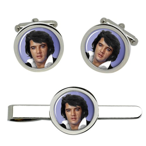 Elvis 1972 cufflinks and tie - 1972,
