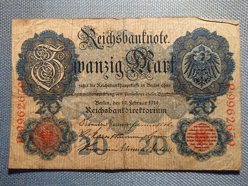Old reichsbanknote banknote - old,