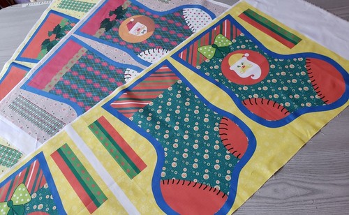 Christmas stocking panel xmas - christmas,
