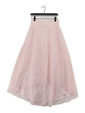 Coast Women's Maxi Skirt UK 12 Pink 100% Polyester Long Maxi