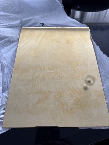 Brass plate flat - brass, plaque
