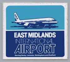 East Midlands International Airport Boeing 757 Sticker Label Original EMA