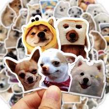100PCS Funny Dog Stickers Cute Puppies Meme DIY Phone Laptop Notebook Kids Toy