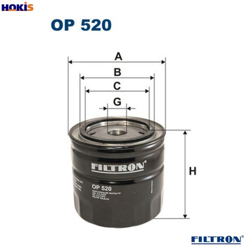 Oil filter 520 - 520, morgan