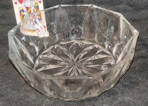 Vintage clear crystal salad - clear,