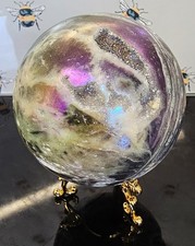 Aura Sphalerite Druzy Sphere