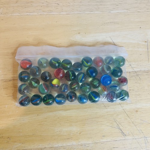 Glass marbles job lot - marbles,